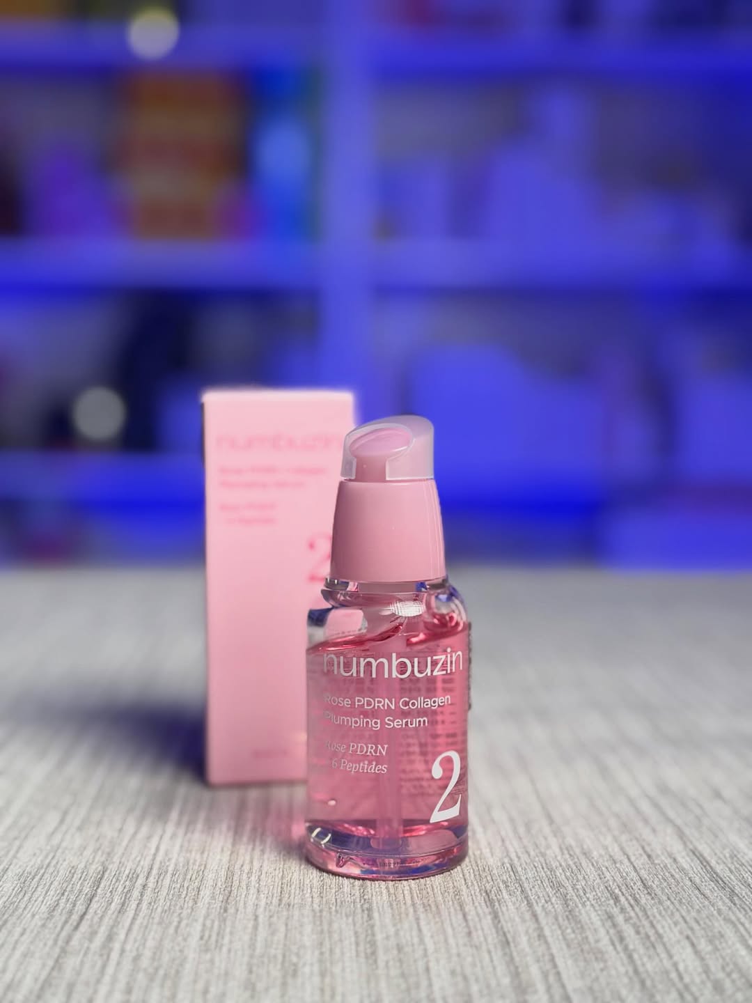 Numbuzin-Rose-pdrn-collagen-plumping-serumSize-30mlسعر-28،000سيروم-بقوام-هلامي-وردي،-غني-ب-5-من.jpg سرم حجم دهنده PDRN و کلاژن رز نامبوزین شماره 2 (Numbuzin Rose PDRN Collagen Plumping Serum) - Image 1