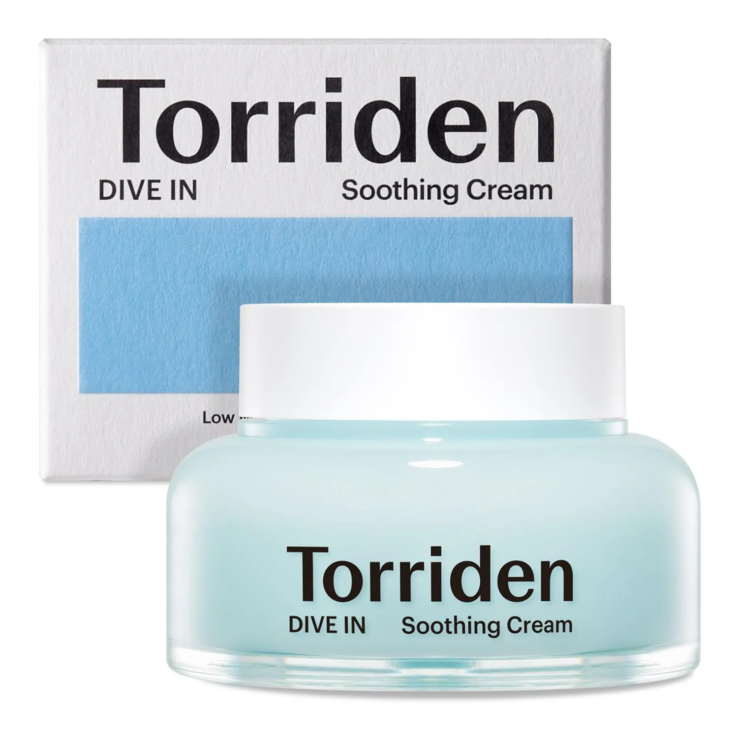 Torriden-Dive-In-Hyaluronic-Acid-Low-Molecular-Soothing-Cream-100ml.webp ژل کرم مرطوب کننده و تسکین دهنده توریدن 100 میل - Image 1